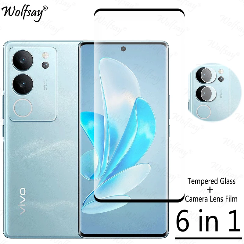 Vivo V29 5G 화면 보호기 용 풀 커버 강화 유리 Vivo V29 V 29 Lit..