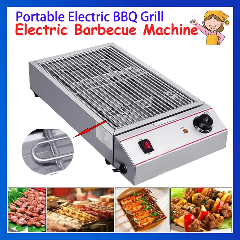 Electric Griddle with Removable Handles BBQ Grill Pan Indoor - China Electric  Grill Pan and Tabletop BBQ Griddle price