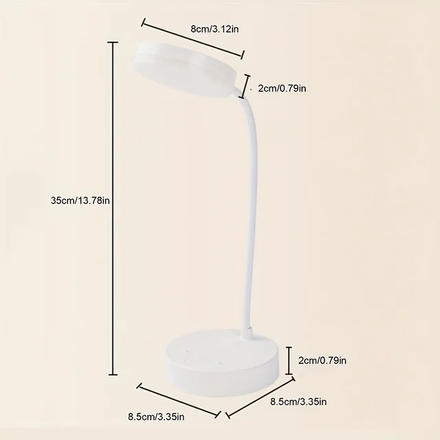 Table Lamp USB Rechargeable Desk Lamp Bed Reading Book Night Light LED Eye Protection Light Foldable for Study Office Work Lamp 3