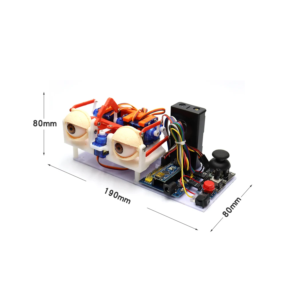 Animatronic szemét DIY készlet számára arduino bionic Gépember SG90 servo Botkormány  vezérlő Kocsány Nevelési toys készítő nyitva Szülőok Tervezet