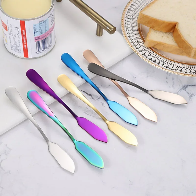 Stainless Steel Butter Knife Kitchen Cheese Dessert Cream Knifes Jam Spreader Cutlery Breakfast Dessert Tools for Bread Toast