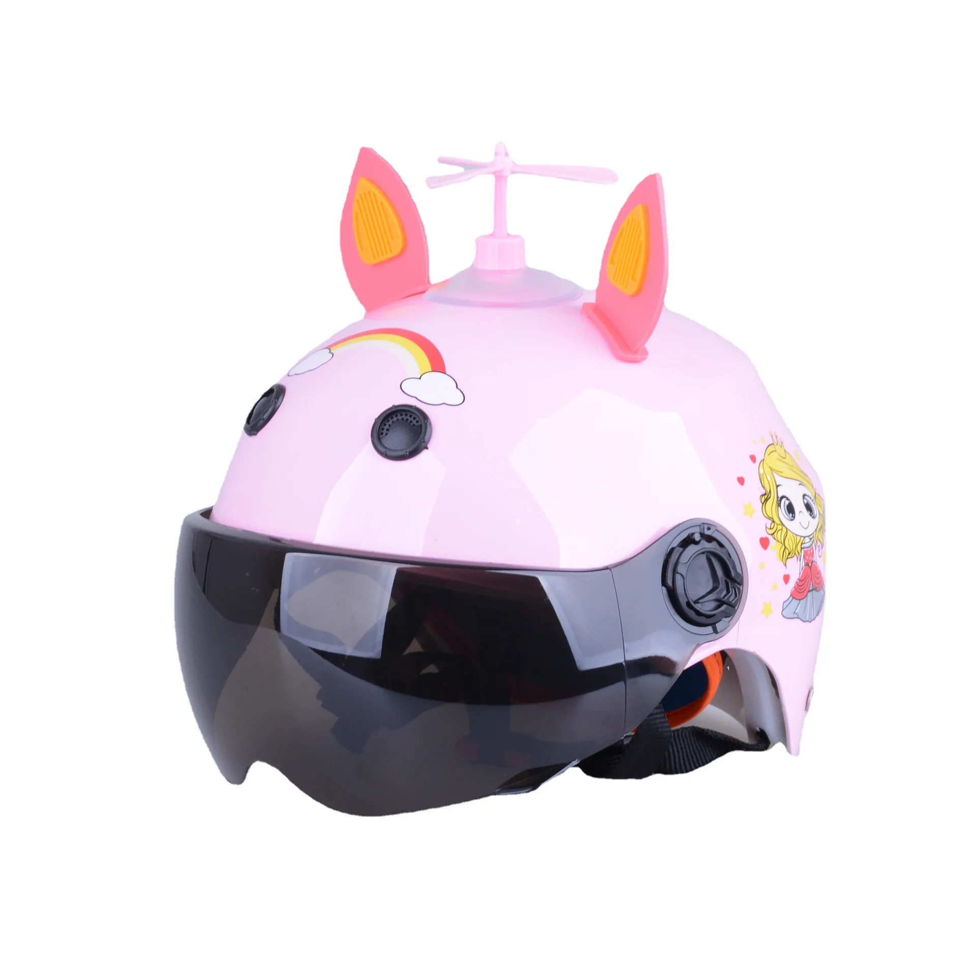 Child Riding Helmet Adjustable Adorable Appearance Ultra-Light Shock Absorbing ABS Toddler Skateboard Bike Safety Helmet for Kid