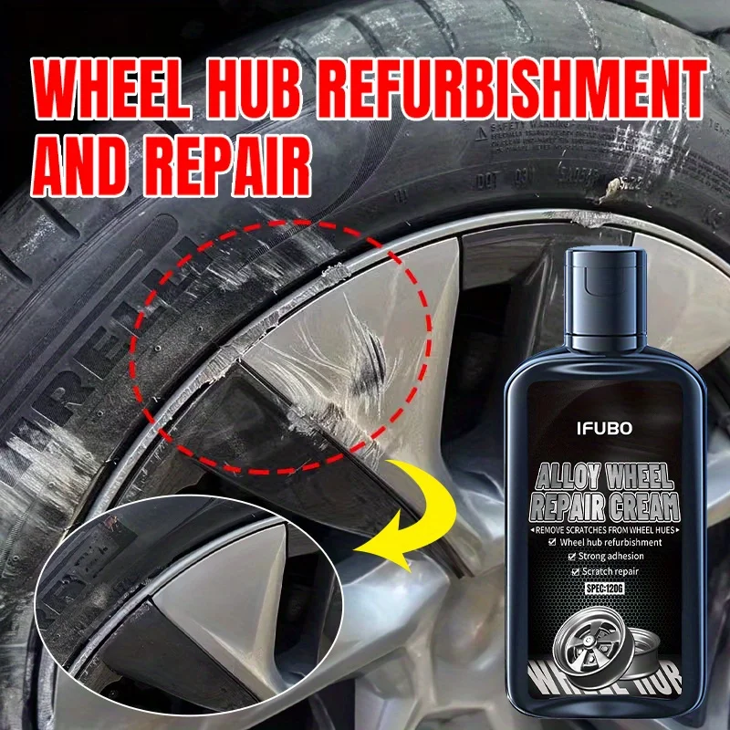 Professional wheel hub Scratch Repair paste-Easily sand aluminum and steel rings