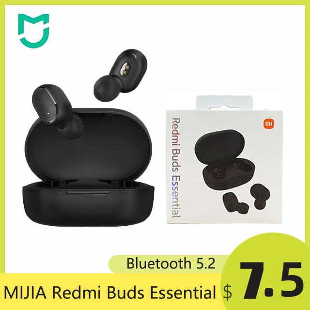 Xiaomi-auriculares inalámbricos Redmi Buds Essential, cascos con Bluetooth  5,2, TWS, Mi Ture, calidad de