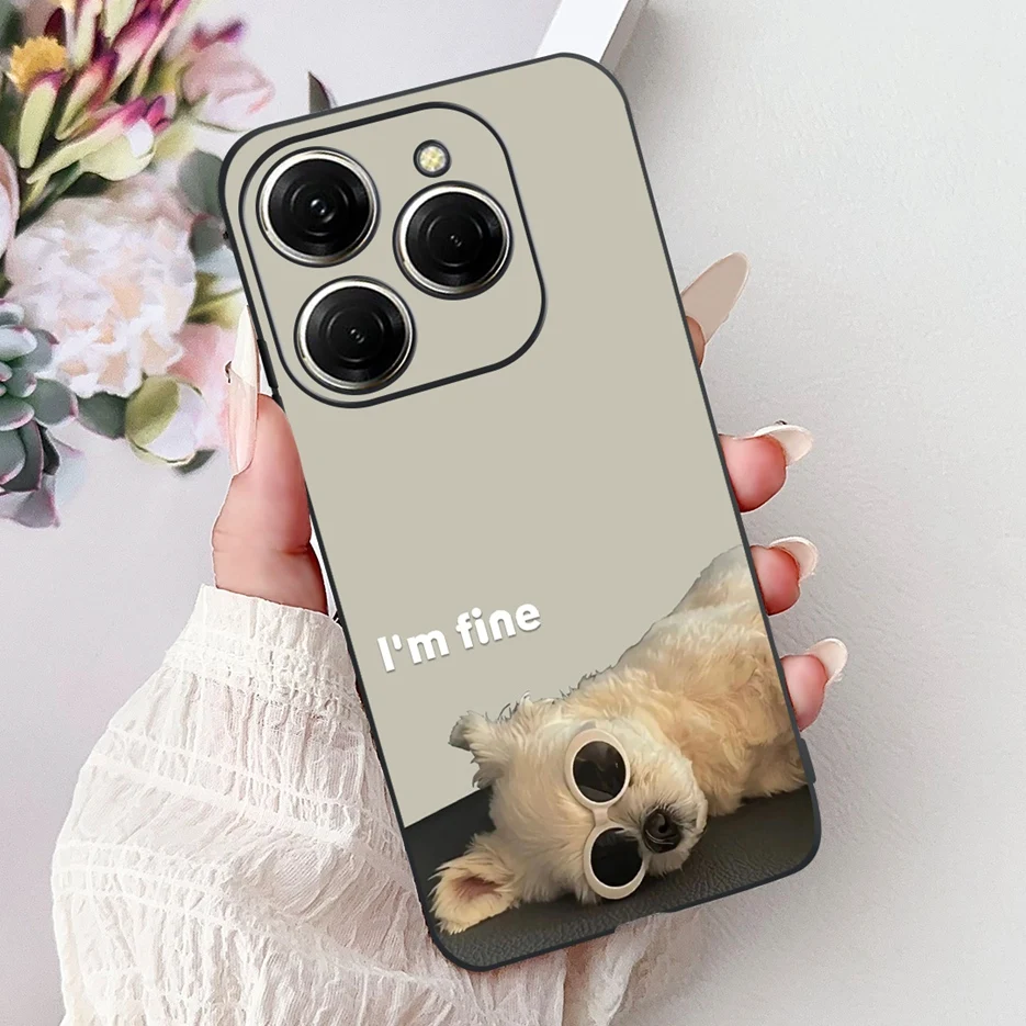 Stylish Painted Soft TPU Phone Case - For Tecno Spark 20 Series