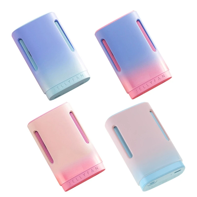 

Portable Hanging Neck Fan USB Small Jelly Fan 1100mAh Rechargeable Silent Fan