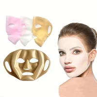 3D Silicone Mask Cover Fixed Mask Tool Ear Hanging Mask for Moisturizing Face Reusable Firming Facial Tool 2
