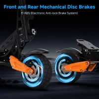 Trottinette électrique AOVOPRO G67 1200W, capacité de la batterie 48V13.5AH, autonomie de 35-50KM, trottinette électrique tout-terrain, pneus gonflables de 10 pouces 4