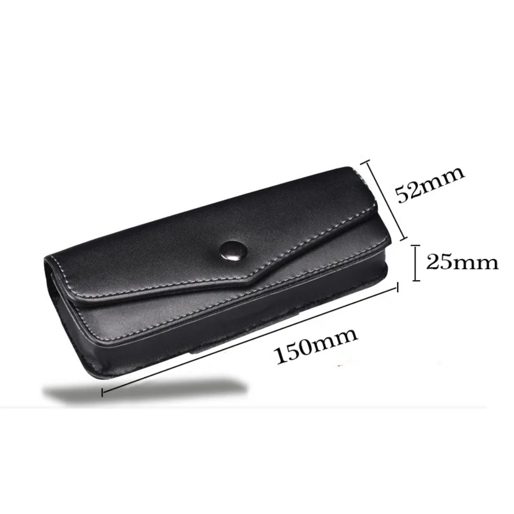 Luxury Cowhide Leather Glasses Case and Portable Storage Box