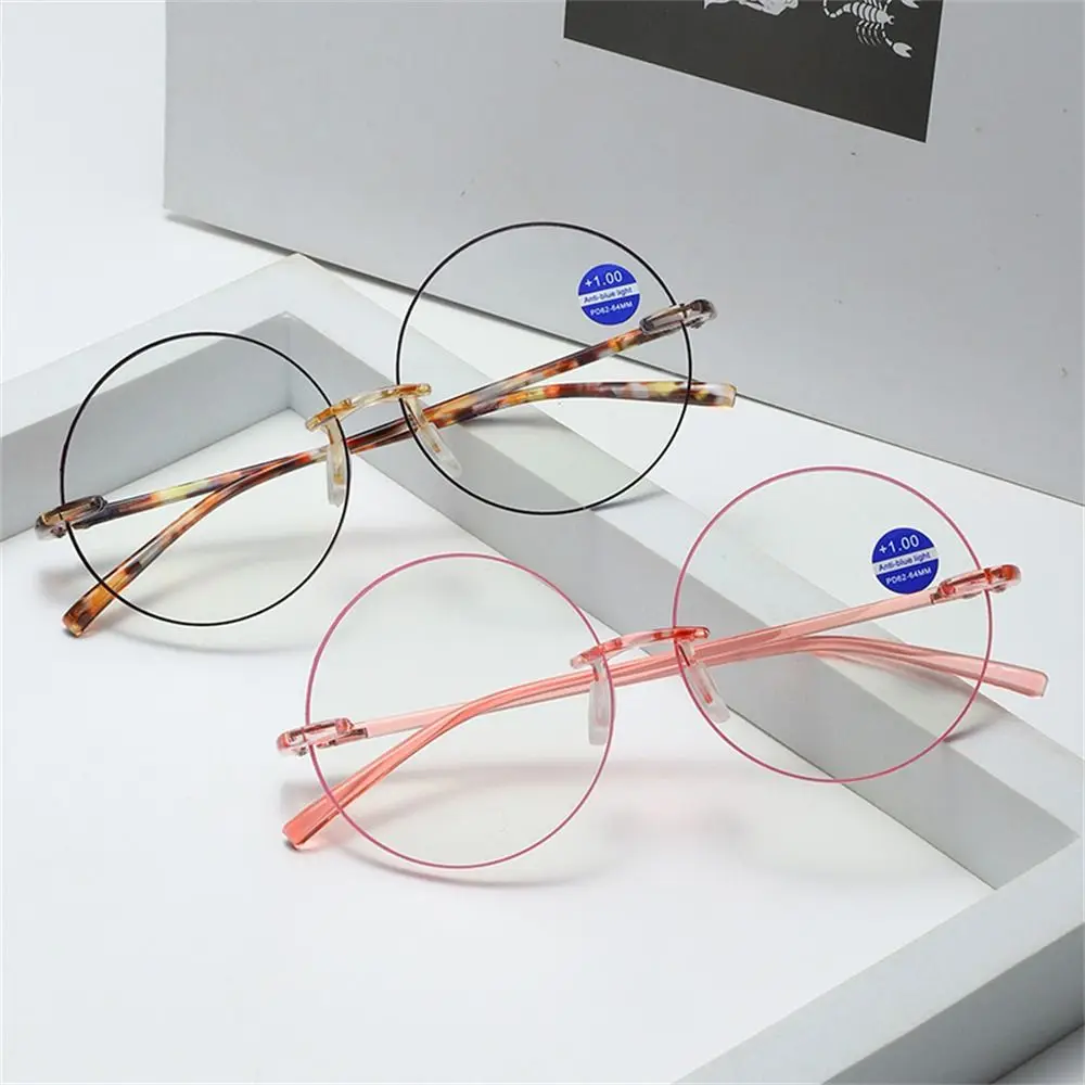 

Anti Blue-ray Reading Glasses High-definition Round Frame Vision Care Ultralight Presbyopia Eyeglasses Senior Citizens