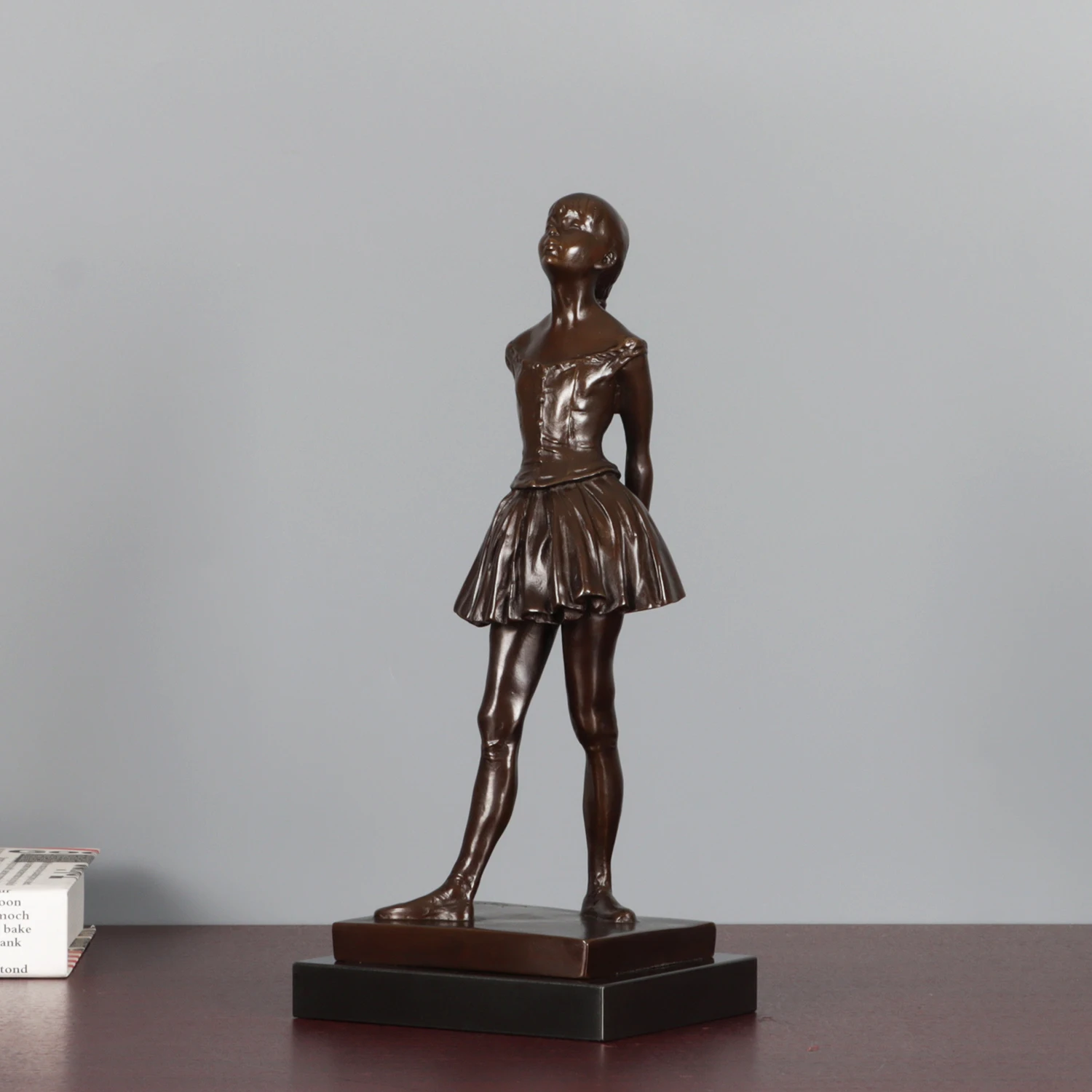 Bronze Little Dancer Aged Fourteen Statue by Degas Replica Famous Ballerina Sculpture Art Home Decoration Collection 2