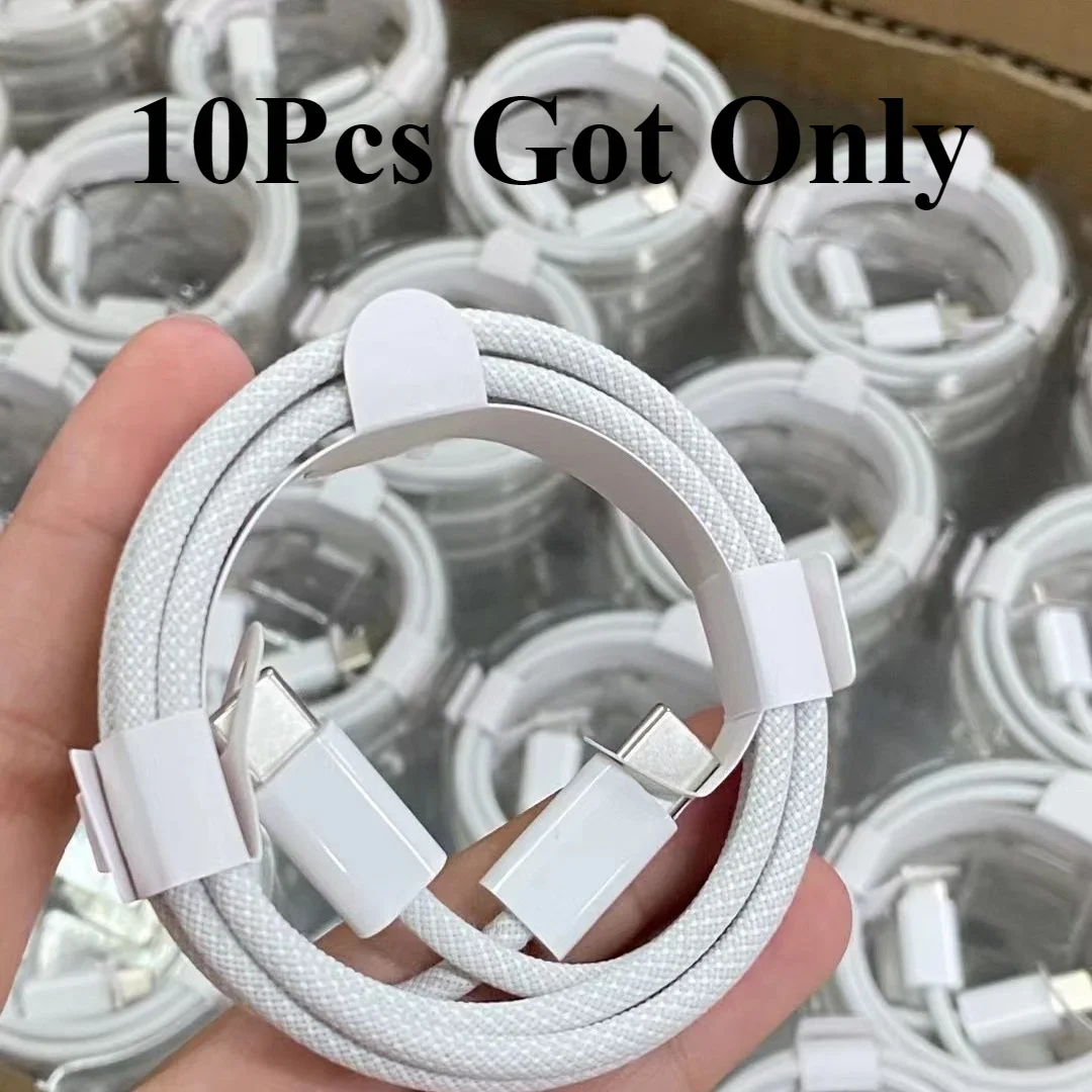10PCS PD 60W Fast Charger 6A USB C to Type C Cable For Apple iPhone 15 Pro MAX Quick Charging For Huawei Samsung Xiaomi Cable charging cable usb charging cable
