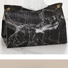Marble Pattern PU Tissue Storage Box, Nordic Ins Dining Table, Coffee Table, Car Drawer Box, Wholesale 6