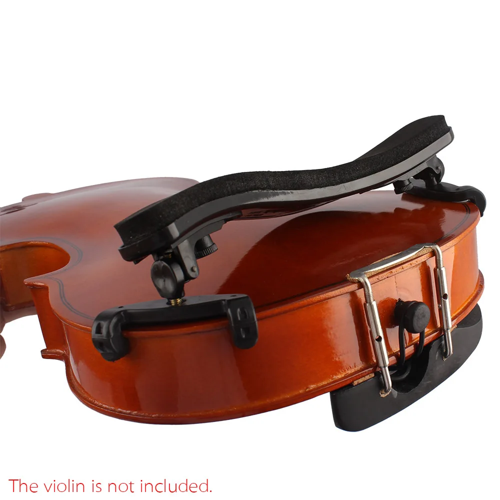 Violin Shoulder Rest Adjustable Universal Violin Shoulder Rest Violin Accessories Plastic EVA Pad for 3/4 and 4/4 Violin Violins