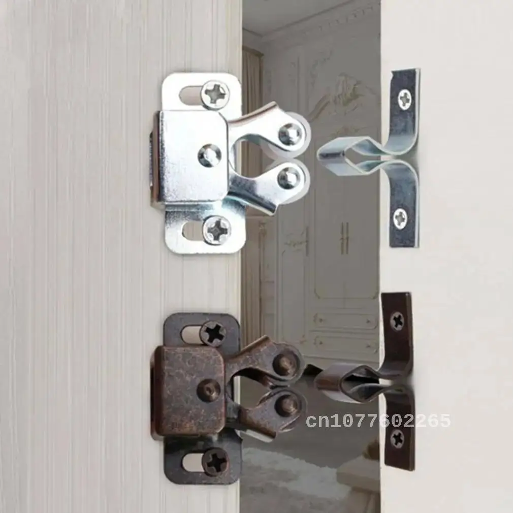 

4 Sets New Hardware Fittings Furniture Cabinet Catches Door Stopper Damper Buffer Magnet Closer Ball Lock Furniture Accessories