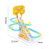 Kid Diy Small Duck Penguin Electronic Climbing Stairs Track Toy Light Musical Slide Track Coaster Toy Educational Fun Toys Gifts 5