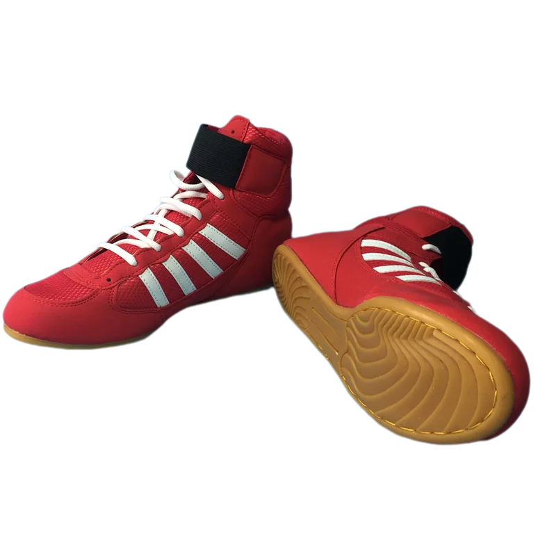 حذاء مصارعة ركل الملاكمة للتدريب مقاس 30-46 أحمر وأسود AliExpress