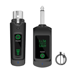 Wireless Microphone System with Handheld Dynamic Mic and UHF XLR Adapter (1 To 1 Original)