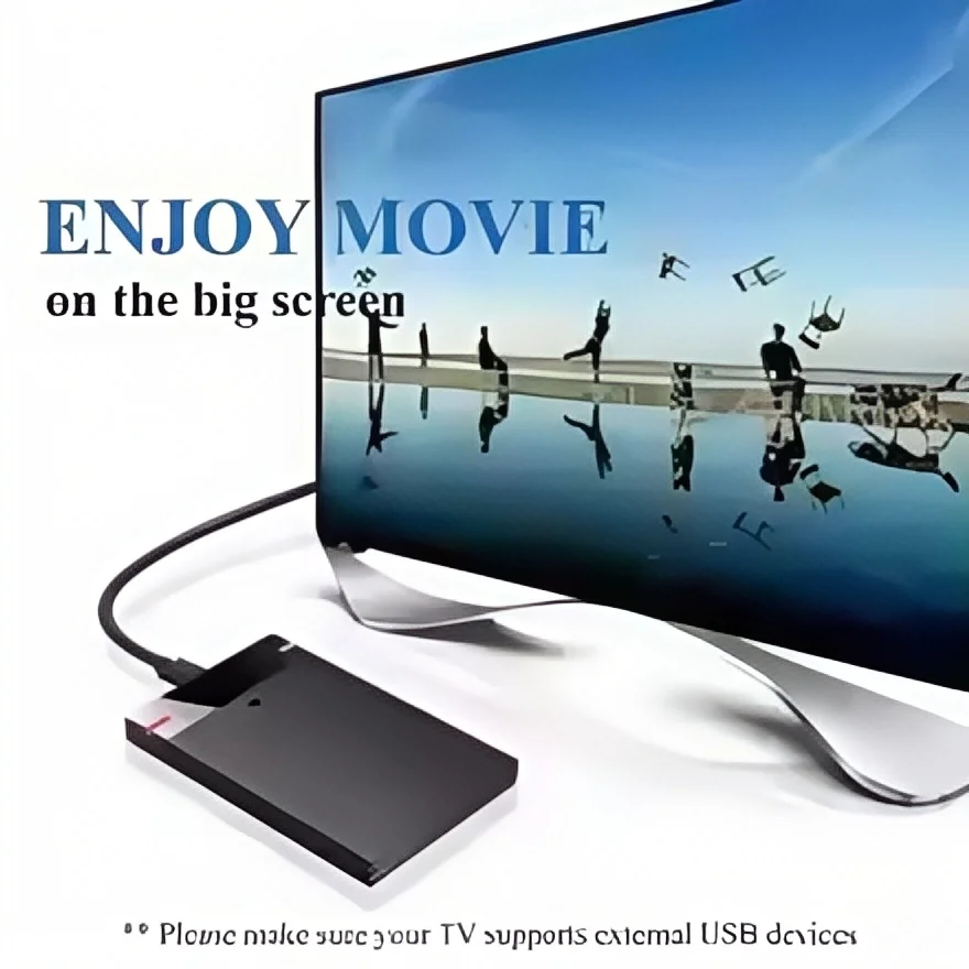 HDD Enclosure 2.5 USB 3.0/Type-C 5TB Portable Hard Drive Case 5Gbps Speed UASP Support Plug Play