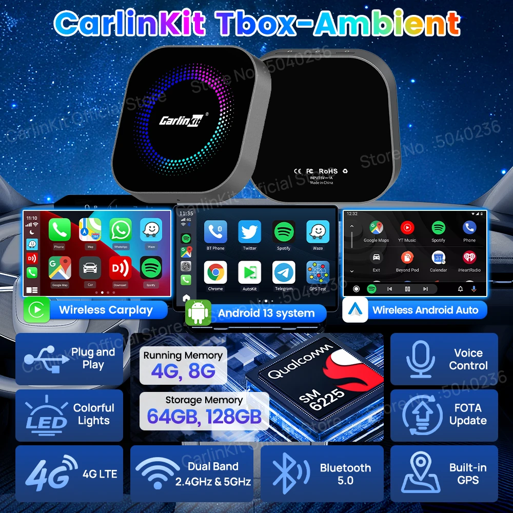 Android 13 TV Box CarlinKit Wireless Android Auto & CarPlay Android 13 TV Box CarlinKit Wireless Android Auto & CarPlay