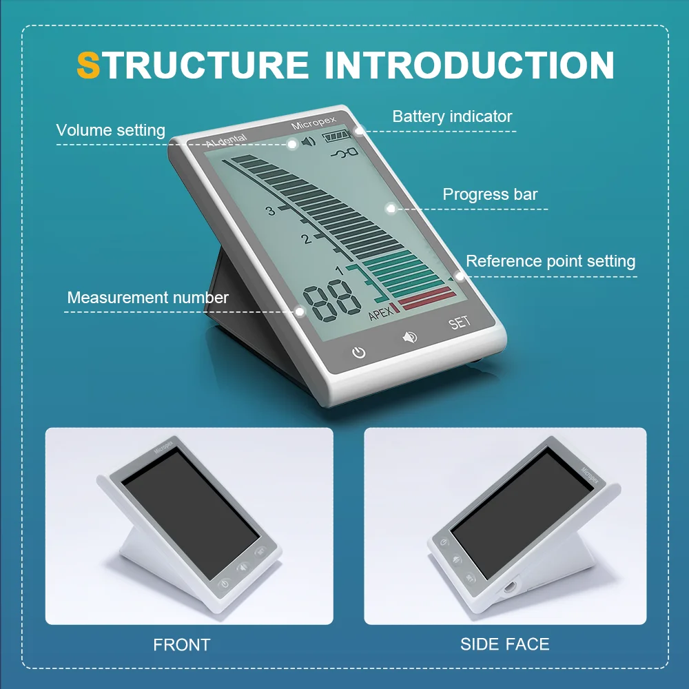 AI-AL-Micro 3.7 'LCD Mini localizzatore d'apice trattamento del canale radicolare apparecchiatura chirurgica portatile per terapia orale endodontica dentale