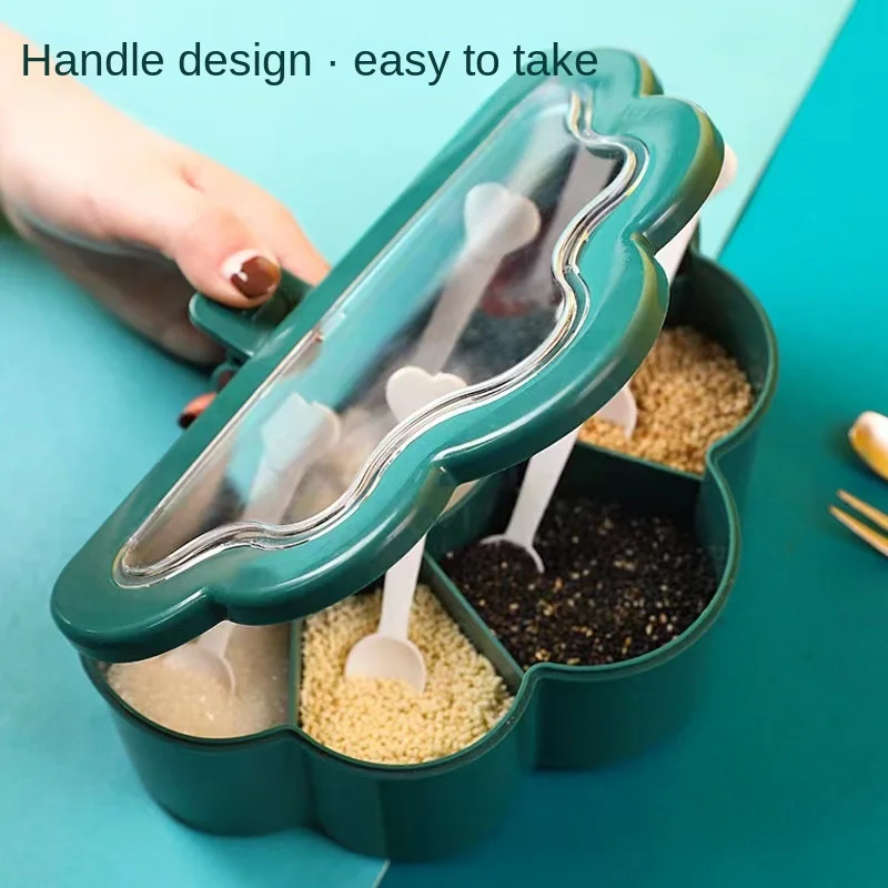

Kitchen Seasoning Box Six-grid Household Combination Set Seasoning Tank One Monosodium Glutamate Salt Sugar Tank Storage Box