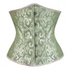 Sexy Underbust Corset Top Women Waist Trainer Gothic Bustier Shapewear Woman Clothes Faja Lingerie Blusas Binder Body Shaper - 1-9014 green, L