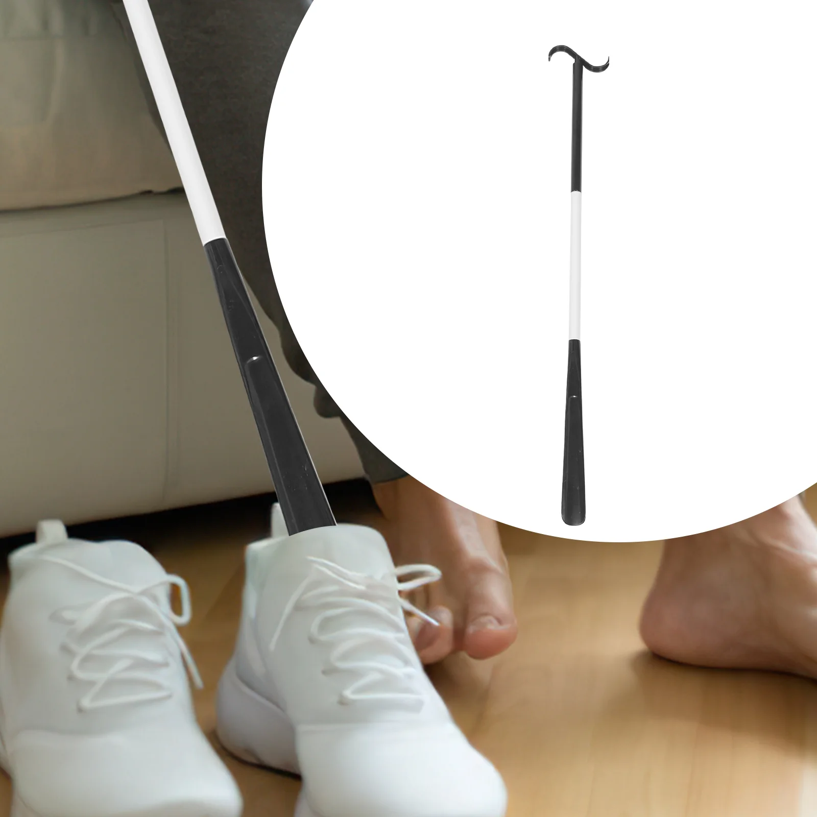 Shoe Lifter Dressing Stick Disabled Pregnant Sock Aid ABS Multi Use Shoehorn Detachable Dressing Pole