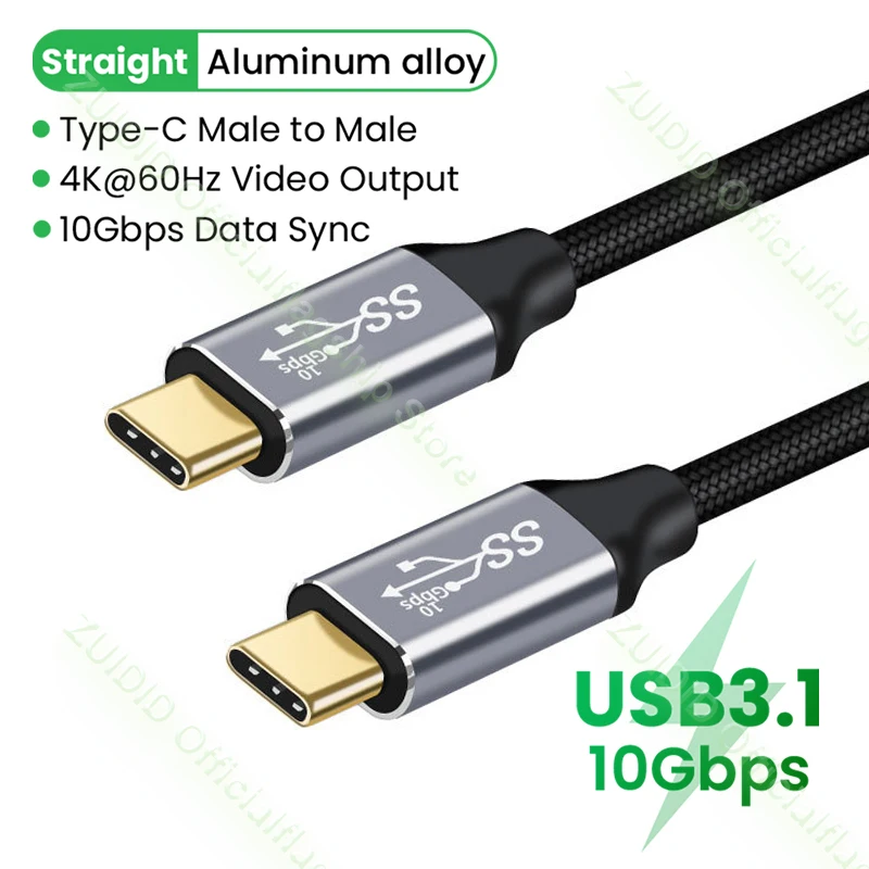 USB4.0 Thunderbolt 3 8K@60Hz Cable 40Gbps Data Cable PD 100W 5A Fast Charging USB Type C to Type C Cable For Macbook Pro 0.5/1m cable to connect phone to tv Cables