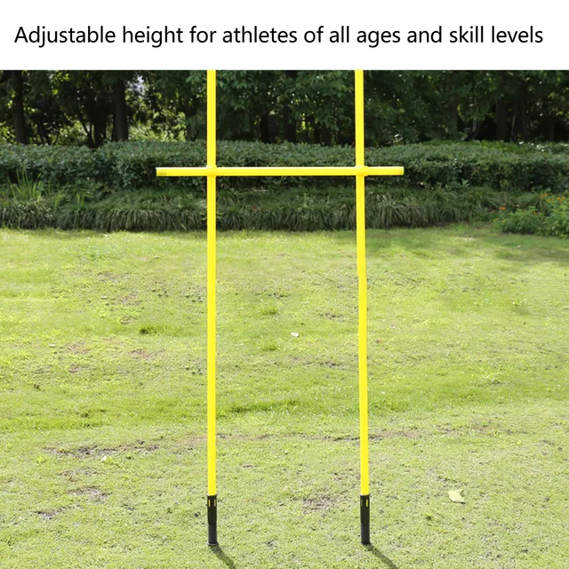Soccer Poles Set Yellow Poles 1.5m Training Poles Soccer Training Sports Poles with Base Buckles 4