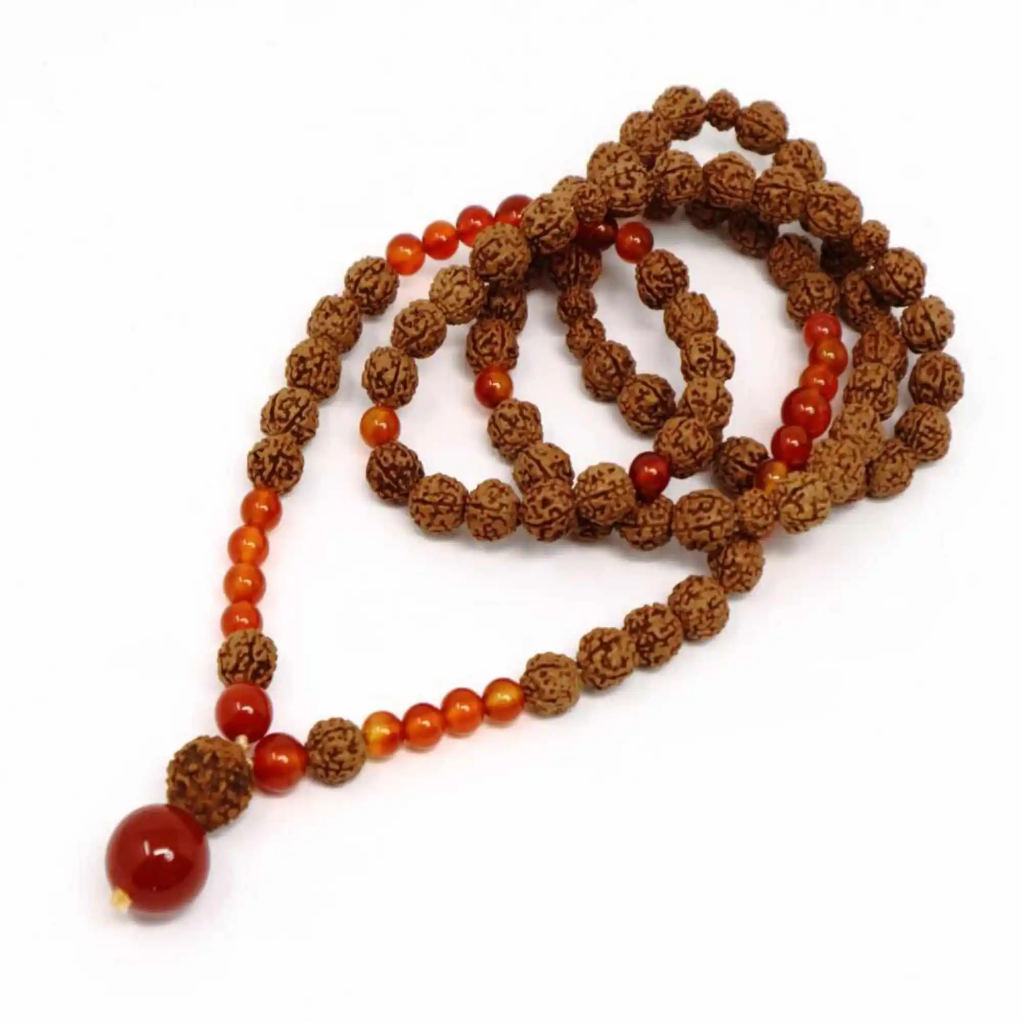 

Натуральный узел Rudraksha 5-6 мм, Женское Ожерелье, ароматное Очаровательное украшение в национальном стиле, день удачи, украшение из бисера