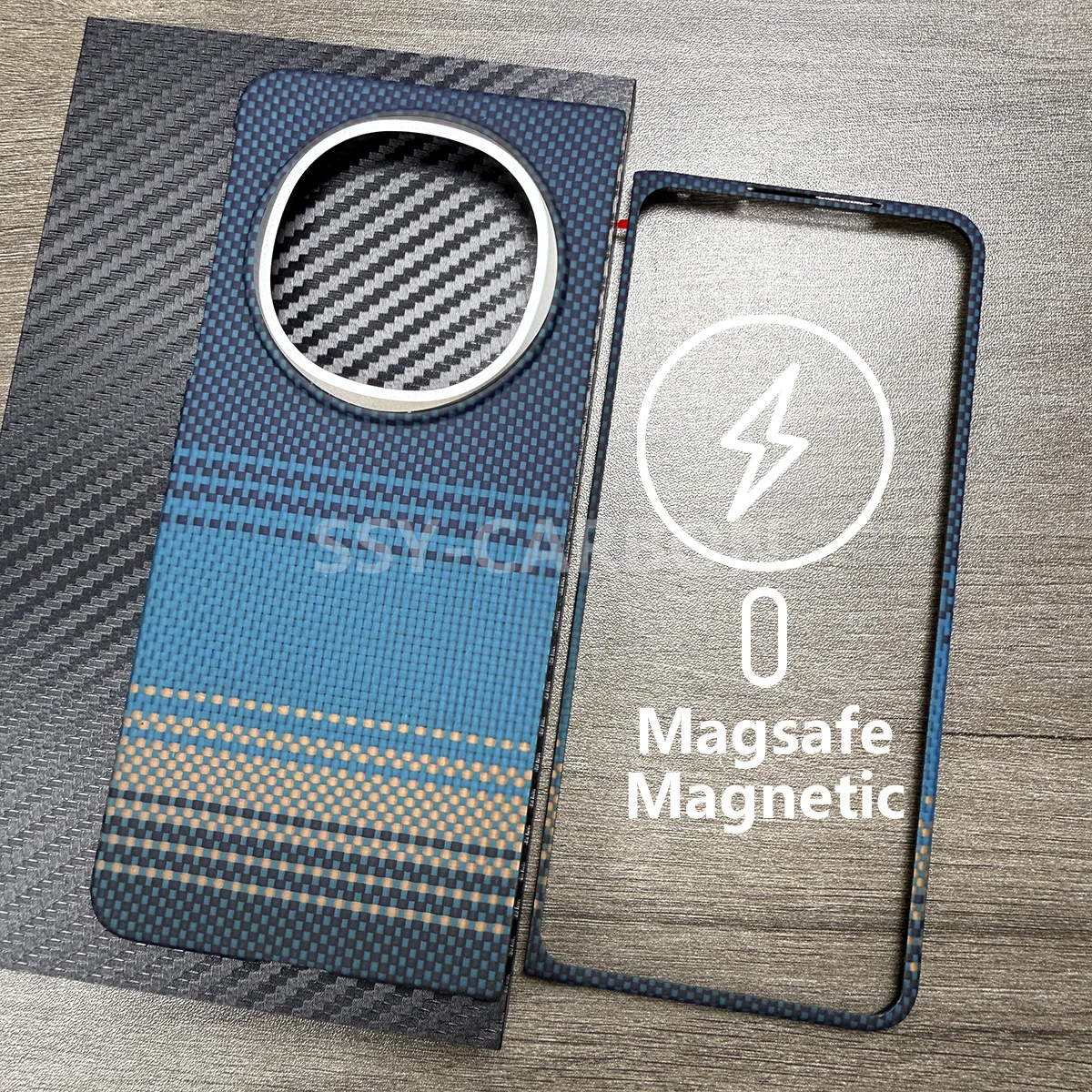 Ultra-Thin Lightweight Real Carbon Fiber Aramid Magnetic Phone Case, Magsafe Compatible