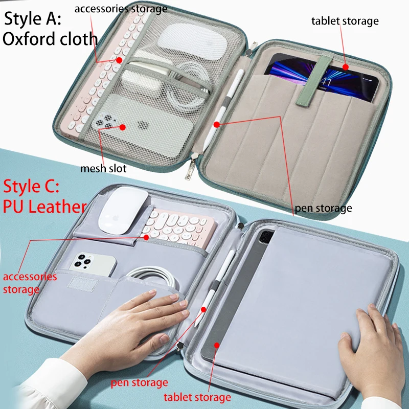 Housse Tablette IPad 11 Pouces – Étui Polyester Vertical Avec Poche, Design Nurse In Distress - 13