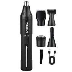 Ultimate 5 - in - 1 Rechargeable Grooming Kit with Precision Trimmer (Black)