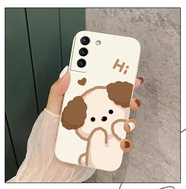 Fluffy Puppy Silikon-Handyhülle für Samsung Galaxy S23 S22 S21 S10 S9 S8 Plus Note 20 Ultra 10 Plus Cover – Detail 6