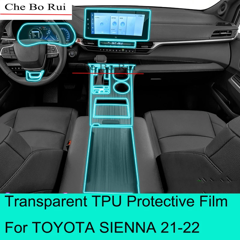 

Прозрачная центральная консоль для TOYOTA SIENNA 21-22, аксессуары для ремонта от царапин