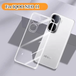 Ultra - Thin Transparent Silicone Phone Case with Clear TPU Bumper and Camera Protector for IQOO NEO 11 5G (Clear)