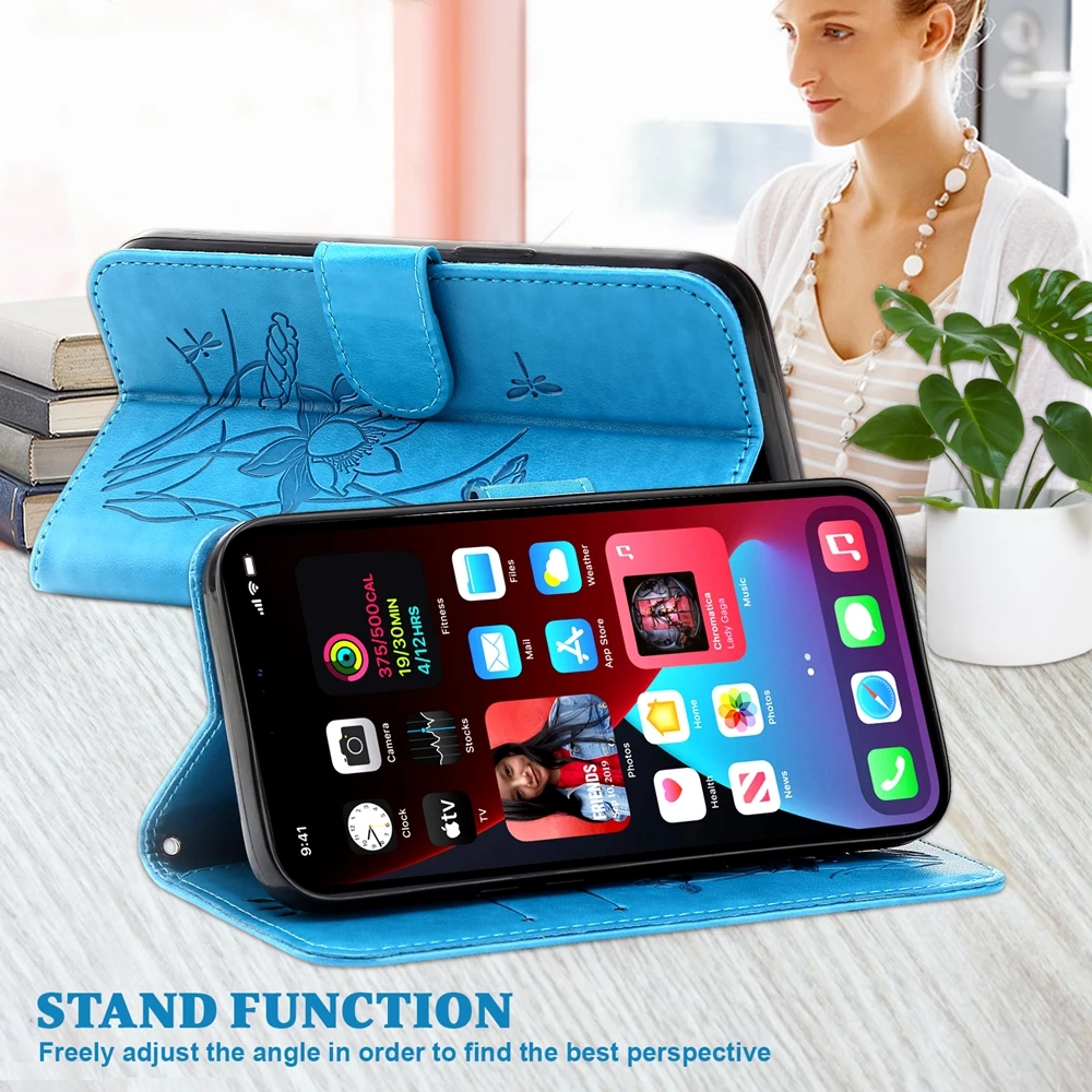 Funda Nota 11 s 10s 9s Carteira Case de Couro para Xiaomi Redmi Nota 11 s 10 Pro Max Cases Flor de Lótus Magnética Flip Telefone Capa 4 caso de couro para xiaomi redmi nota