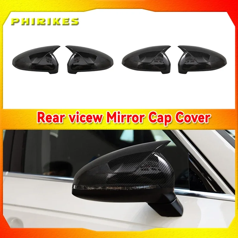 

Колпачки для зеркал с черными боковыми крыльями для Audi A4 A5 B9 2017 2018 2019 S4 S5 RS5 allroad Quattro, 2 шт.