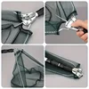 Extendable 55-112cm Handle Portable Retractable Folding Fishing Brail Net Telescopic Fishing Landing Scoop Net for Freshwater 2