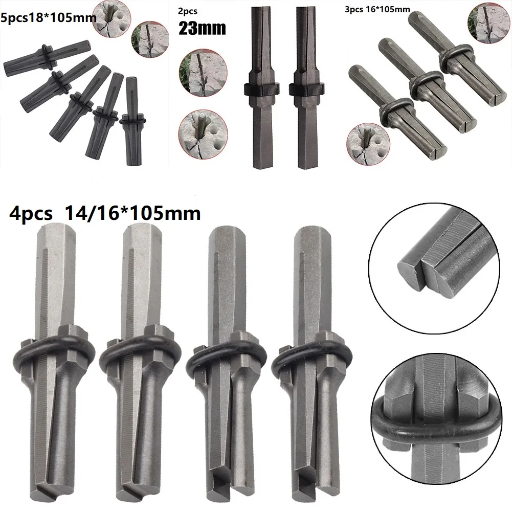 StoneSplittingToolStoneSplitterMetalPlugWedgesShimsConcrete