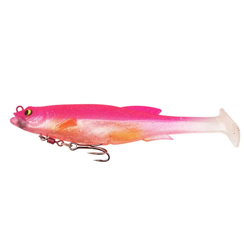 1 stücke 12,5 cm 21g Weichen Köder Big Shads Paddle Schwanz Künstliche Köder Salzwasser Angeln Locken Für Meer Bass barsch Zander Glide Köder – Detail 8