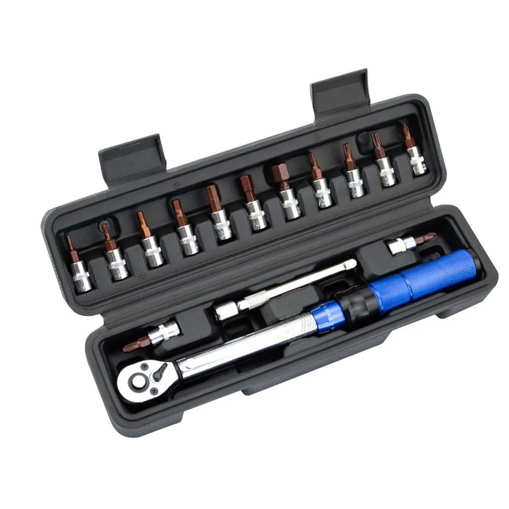 Podofo 15-teiliges Fahrrad-Drehmomentschlüssel-Set, verstellbar, hochpräzise, 1/4 Zoll, Drehmomentschlüssel, Ratschenschlüssel, H2.5 H3 H4 H5 – Detail 7