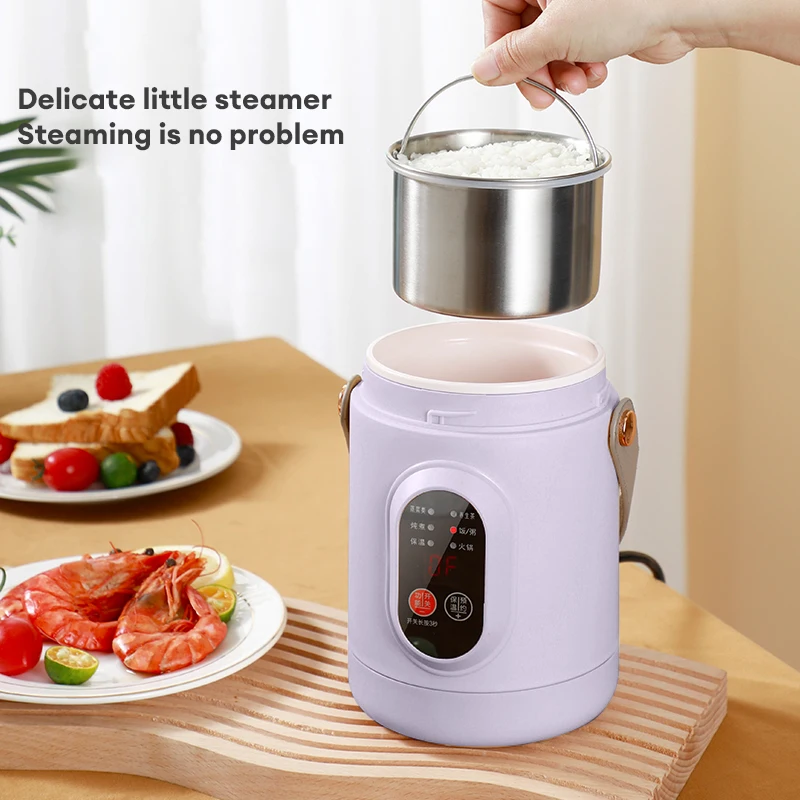 New Multifunctional Rice Cooker Portable Small Travel Electric Kettle Household Electric Cooker Hot Pot 110V US/220V EU Plug 2