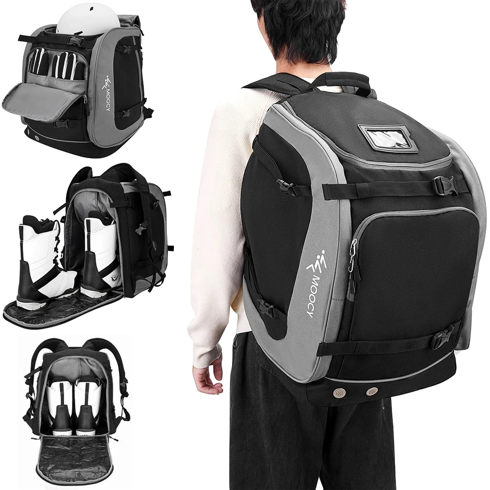 65L Ski Boot Bag Oxford Cloth Helmet Pocket Snowboard Bag