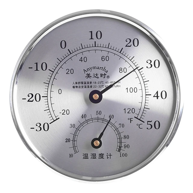 H55A Indoor Outdoor Thermometer Hygrometer,Outdoor Thermometer Large Numbers,  Decorative Outdoor Thermometers for Patio