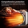 500W Electric Heater PTC Ceramic Heating Hot Air Blower Home Room Small Desktop Fan Heater Winter Low-power Electric Warm Stove 3