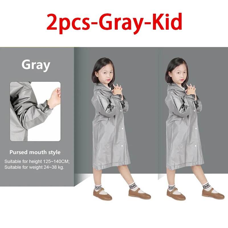 Children's Yellow Waterproof Raincoat Poncho