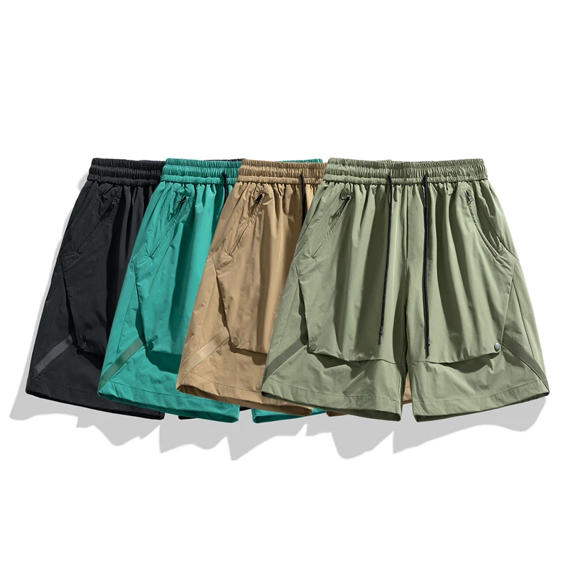 Summer Shorts Pants Men Drawstring Jogging Sweatpants High Quality Outdoor Loose Sports Pants Tactical Fashion Casual Streetwear
