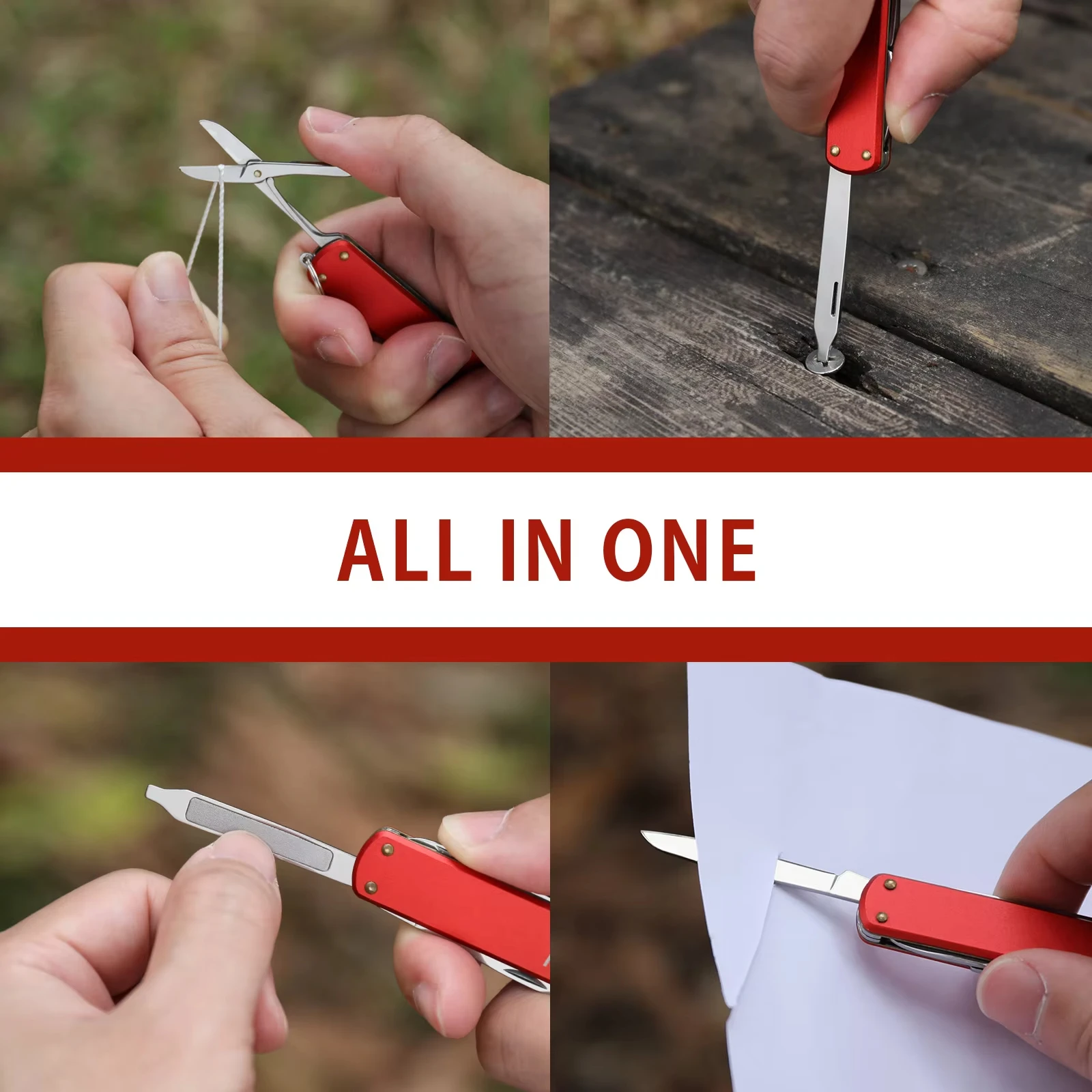 multifunction mini knife scissors screwdriver pocket folding